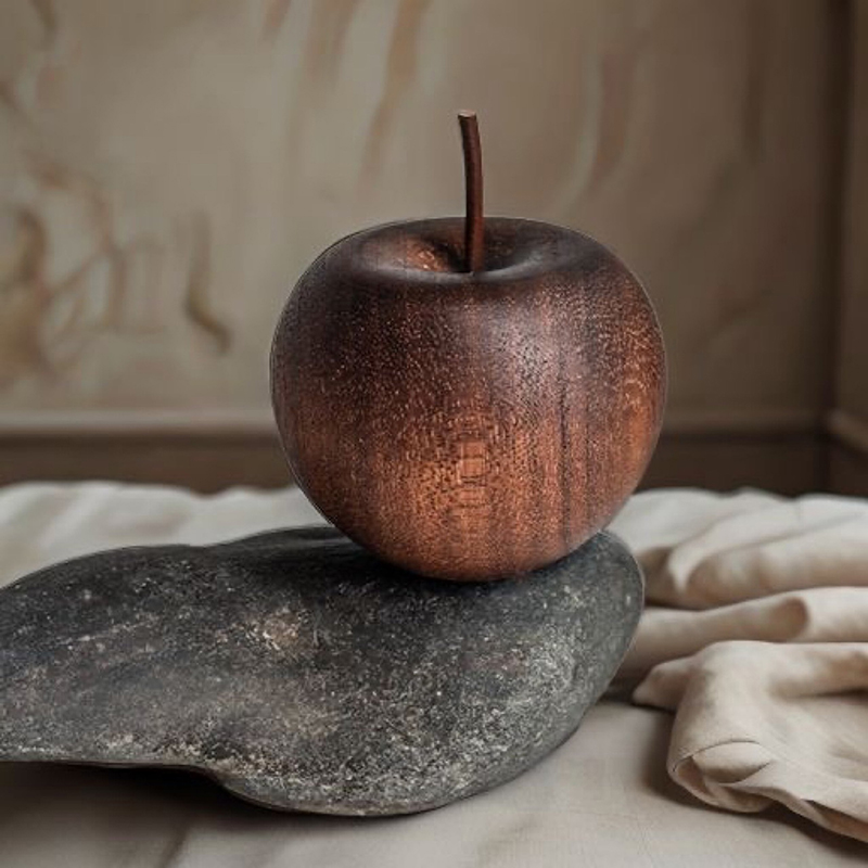 Home Fragrance Diffuser - 1PCS Of Wooden Apple Shaped Essential