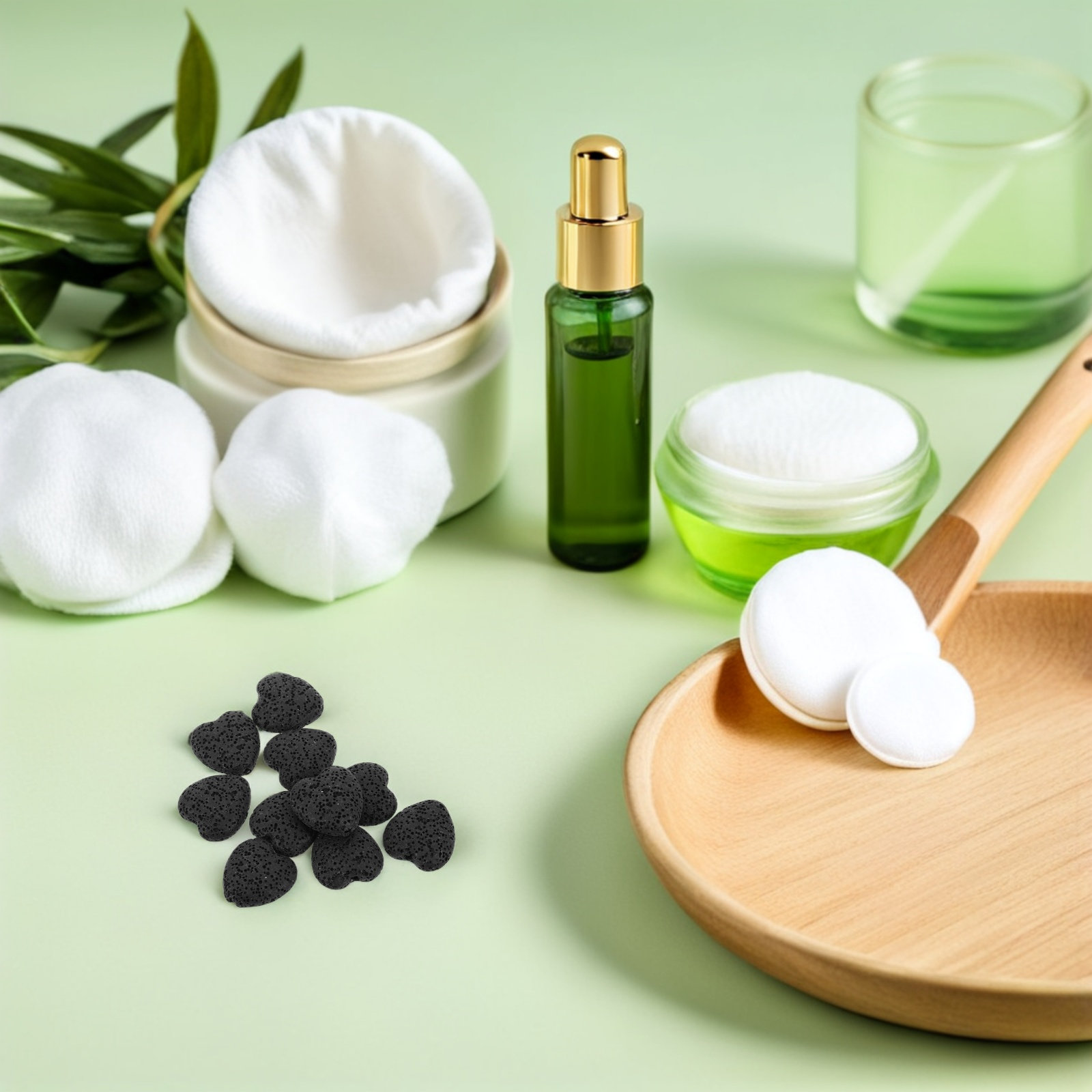 Home Fragrance Diffuser - 20Pcs Heart Volcanic Lava Rock Essential