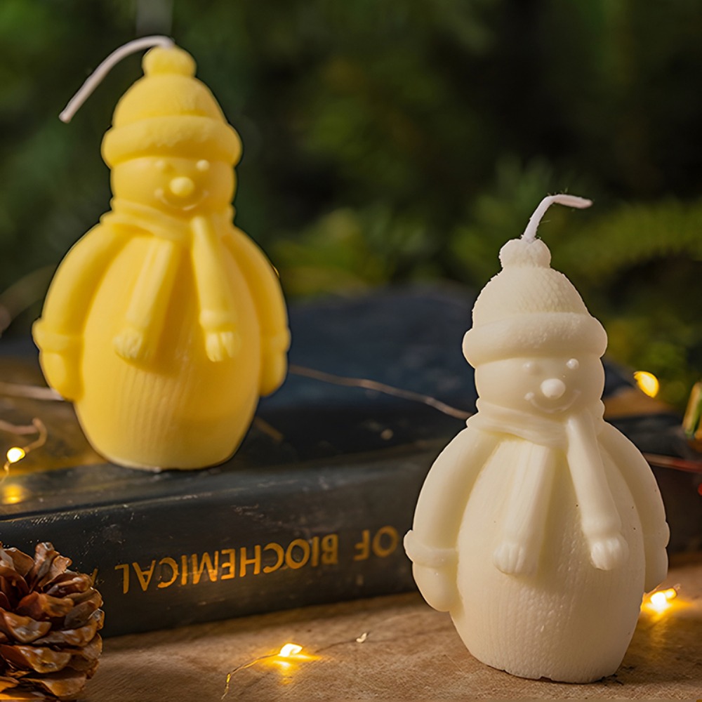 Home Fragrance Candles - 3D Cute Christmas Snowman Fragrance Candle