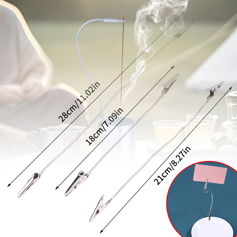 Home Fragrance Diffuser - 10Pcs Double Headed Metal Incense Clip