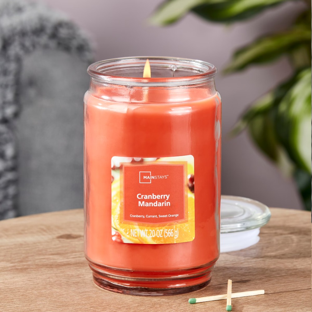 Cranberry Mandarin Scented Can - Home Fragrance Candles ulasan dan harga