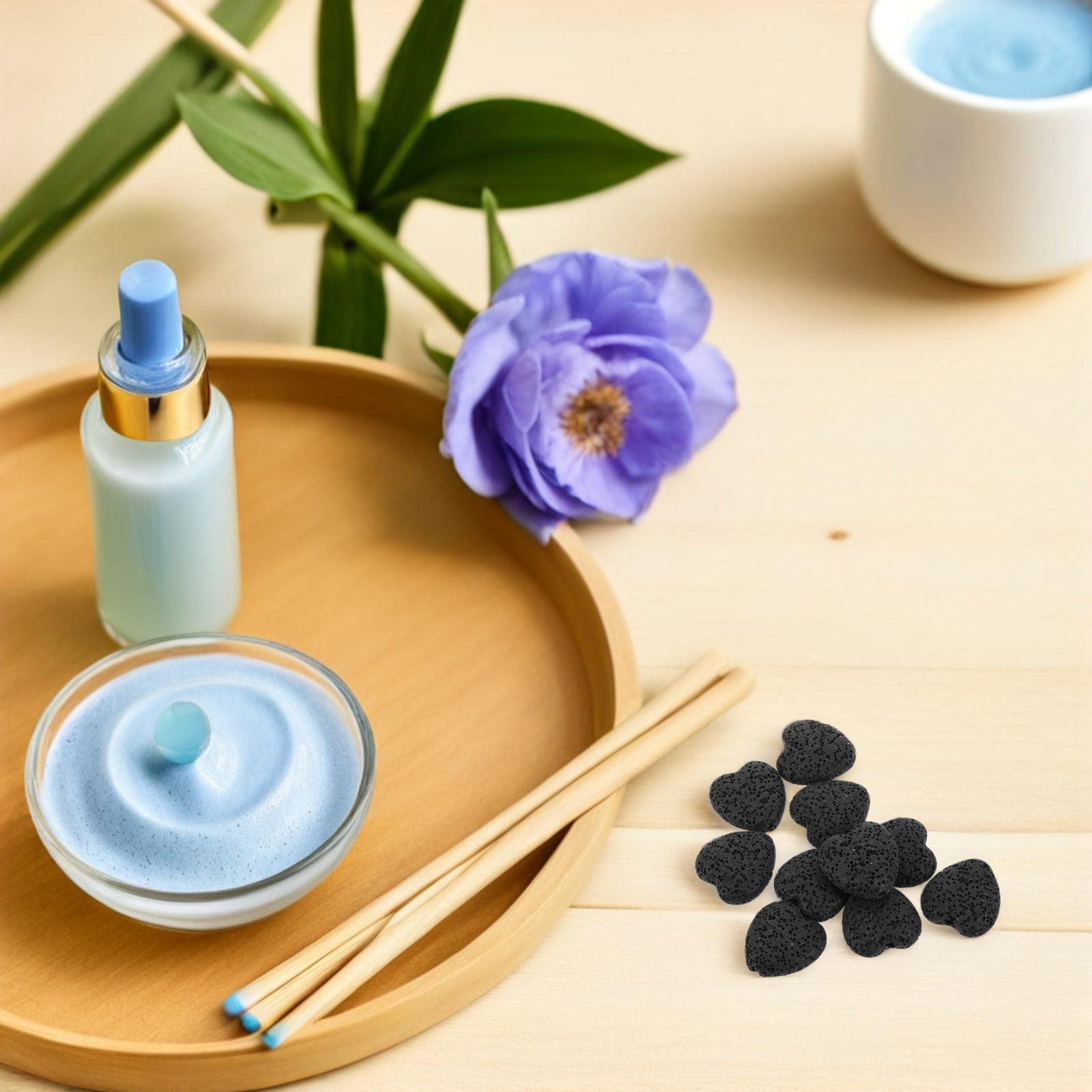 20Pcs Heart Volcanic Lava Rock - Home Fragrance Diffuser ulasan dan harga