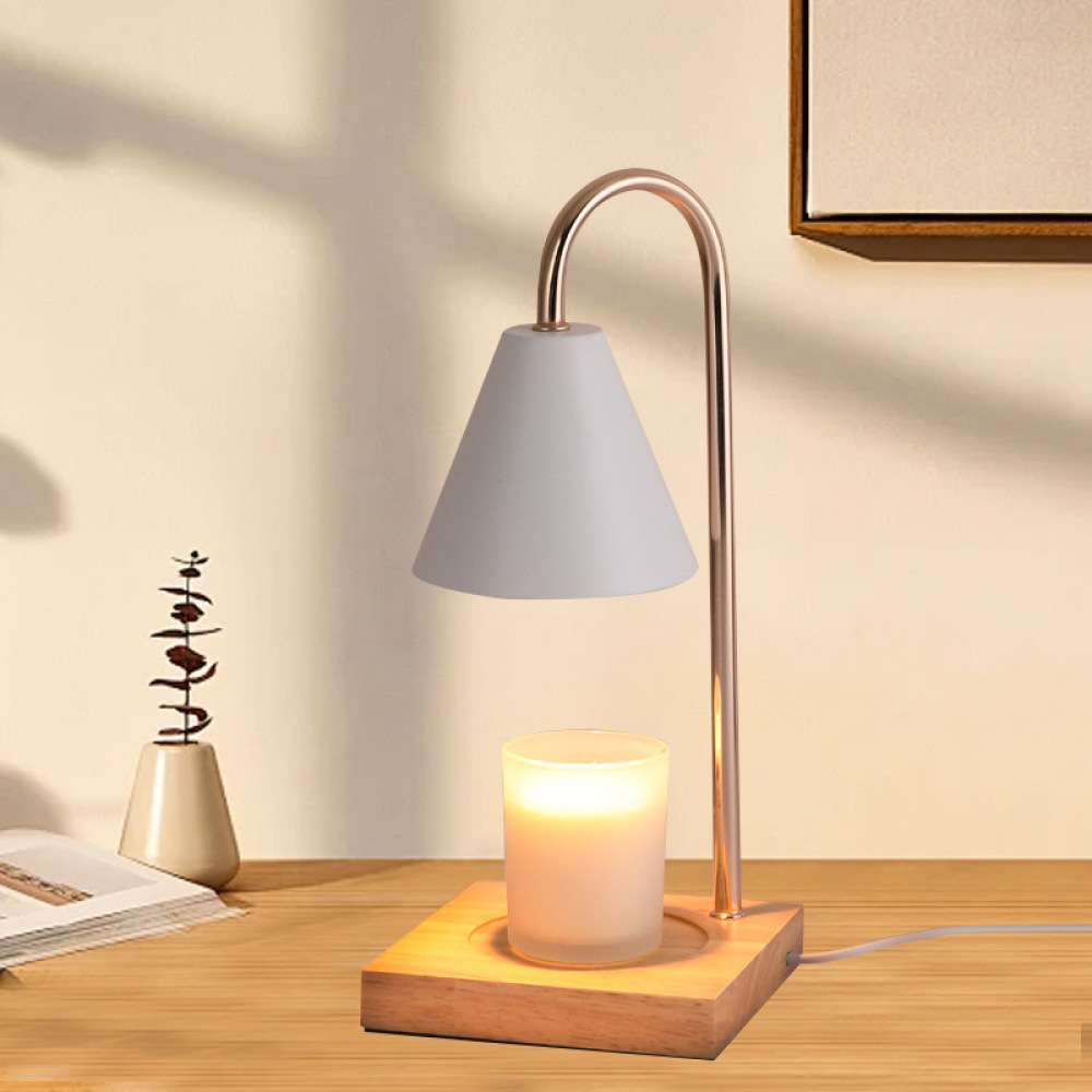 Modern Candle Warmer Lamp Wood - Home Fragrance Candles ulasan dan harga