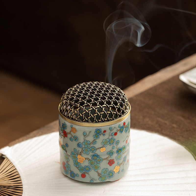 Retro Ru Kiln Ceramic Incense  - Home Fragrance Candles ulasan dan harga
