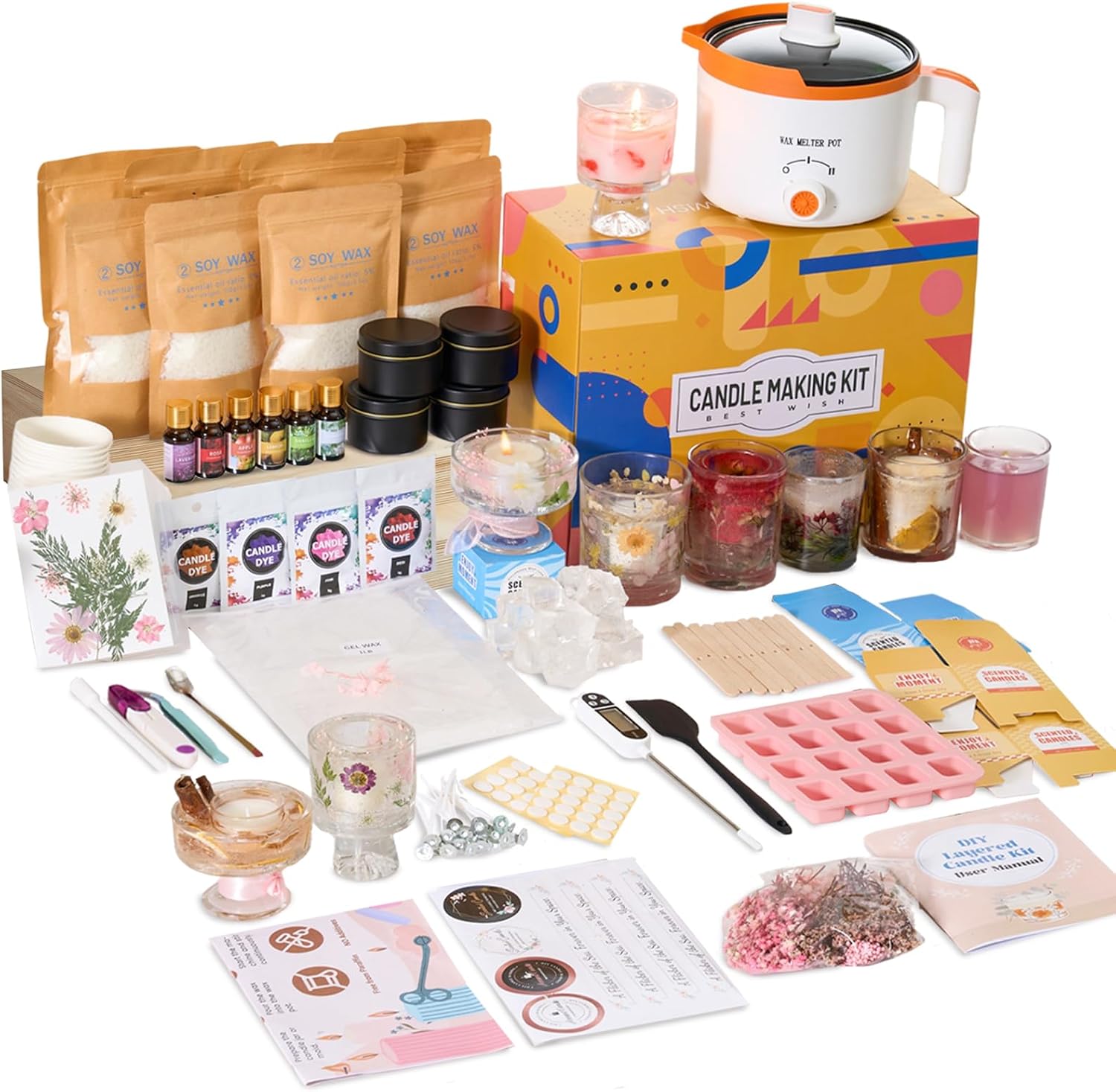 2-in-1 Soy & Jelly Wax DIY Can - Home Fragrance Candles ulasan dan harga