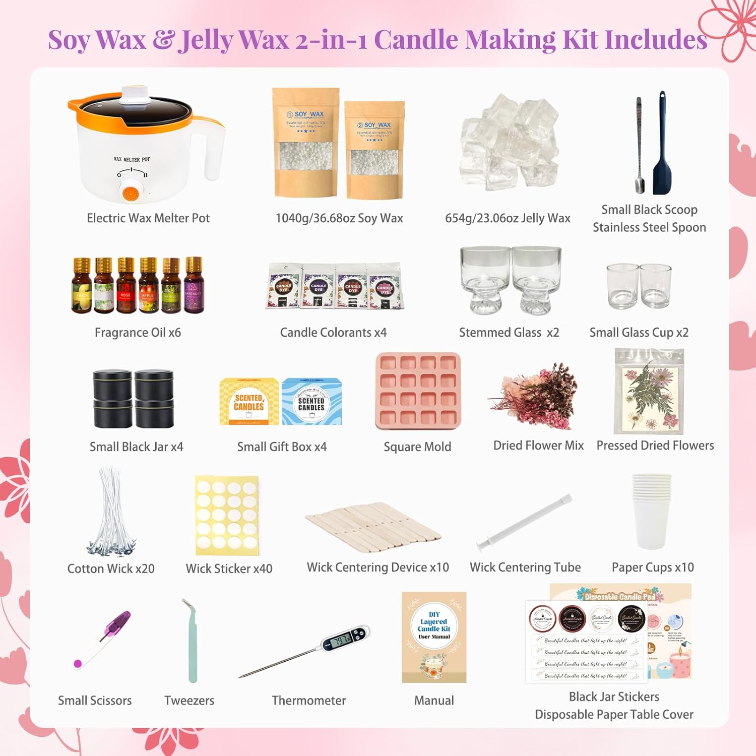 2-in-1 Soy & Jelly Wax DIY Can - Home Fragrance Candles ulasan dan harga