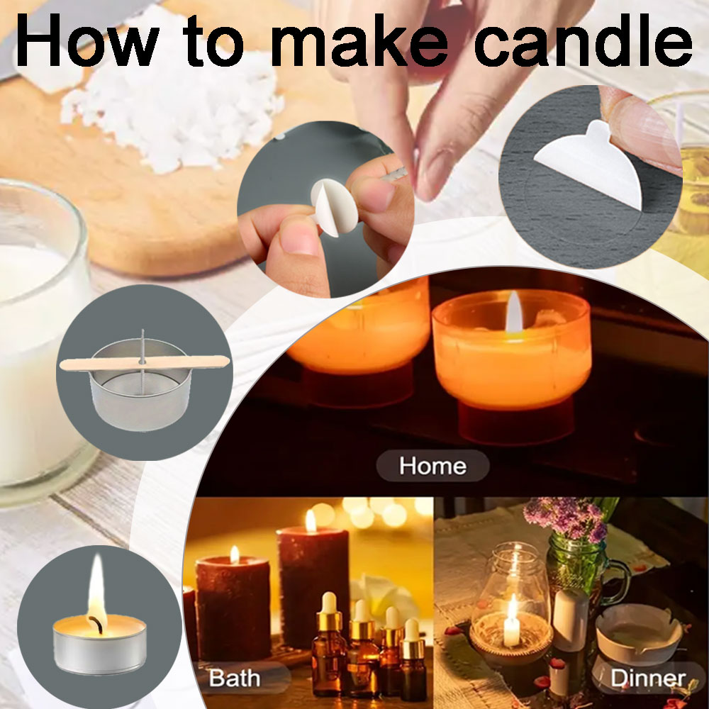 55pcs Flower Candle Wick Wood  - Home Fragrance Candles ulasan dan harga